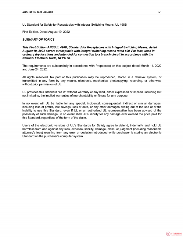 UL 498B PDF UL 498B PDF